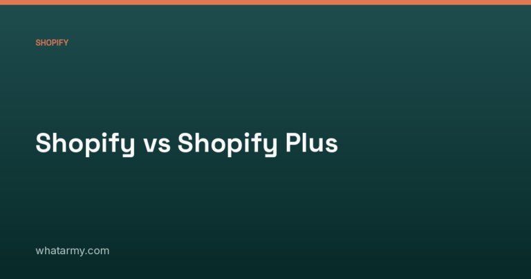 Shopify vs Shopify Plus
